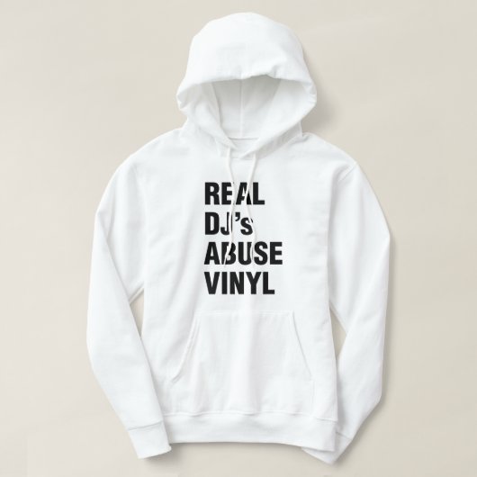 REAL DJ's MISSBRAUCH VINYL Hoodie (Design vorne)