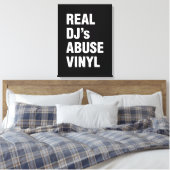 REAL DJ's MISSBRAUCH VINYL Leinwanddruck (Insitu (Schlafzimmer))