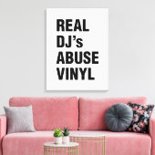 REAL DJ's MISSBRAUCH VINYL Leinwanddruck (Insitu (Wohnzimmer))