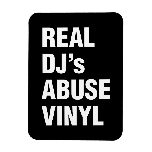 REAL DJ's MISSBRAUCH VINYL Magnet (Vertikal)