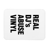 REAL DJ's MISSBRAUCH VINYL Magnet (Horizontal)