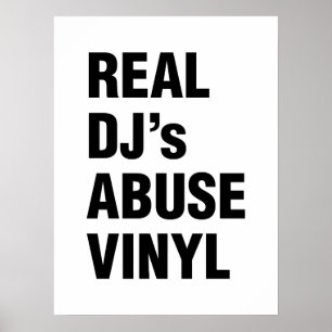 REAL DJ's MISSBRAUCH VINYL Poster