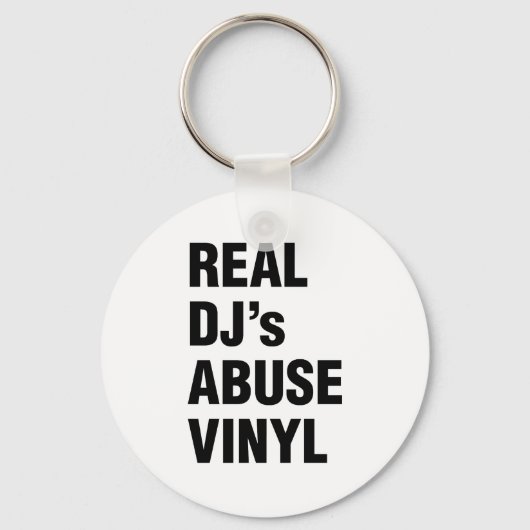 REAL DJ's MISSBRAUCH VINYL Schlüsselanhänger (Vorderseite)