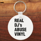 REAL DJ's MISSBRAUCH VINYL Schlüsselanhänger (Vorderseite)
