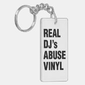 REAL DJ's MISSBRAUCH VINYL Schlüsselanhänger (Vorderseite links)