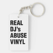 REAL DJ's MISSBRAUCH VINYL Schlüsselanhänger (Rückseite)