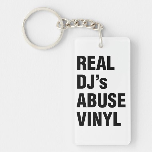 REAL DJ's MISSBRAUCH VINYL Schlüsselanhänger (Vorderseite)