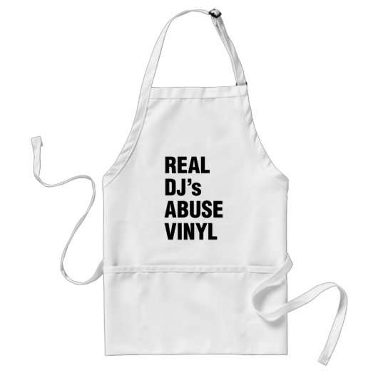 REAL DJ's MISSBRAUCH VINYL Schürze (Vorne)