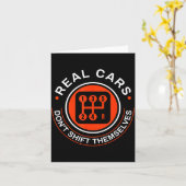 Real Don't Shift Themselves - Manual Transmission  Karte (Gelbe Blume)