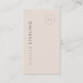 Real Estate Agent Blush Pink Minimalist Modern Visitenkarte (Vorderseite)