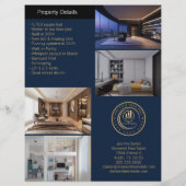 Real Estate Agent | Custom Logo Property Branding Flyer (Hinten)