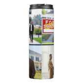 Real Estate Agent | Custom Logo Property Branding Thermosbecher (Rückseite)