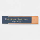 Real Estate Agent | Custom Logo Property Branding Türschild (Vorderseite )