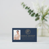 Real Estate Agent | Custom Logo Property Branding Visitenkarte (Stehend Vorderseite)