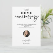 Real Estate Agent Happy Home Anniversary Dankeskarte (Stehend Vorderseite)