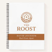 Real Estate Agent Modern Professional  Logo Notizblock (Vorderseite)