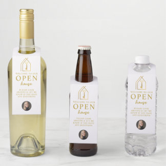 Real Estate Agent Open House Gold Key Flaschenanhänger