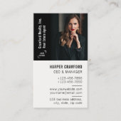 Real Estate Agent Photo Logo Simple Modern Realtor Visitenkarte (Vorderseite)