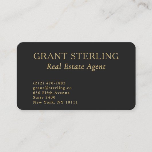 Real Estate Agent QR Code Professional Visitenkarte (Vorderseite)