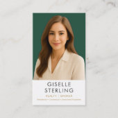 Real Estate Agent Realtor Broker Visitenkarte (Vorderseite)