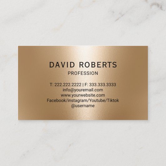 Real Estate Agent Realtor Gold House Logo Black Visitenkarte (Rückseite)
