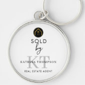 Real Estate Agent Realtor Name Sold By  Schlüsselanhänger (Vorne)