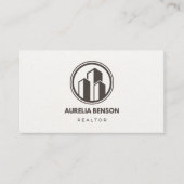 Real Estate Agent – Residential & Commercial Prope Visitenkarte (Vorderseite)