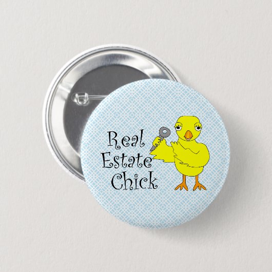 Real Estate Chick  Button (Vorne & Hinten)