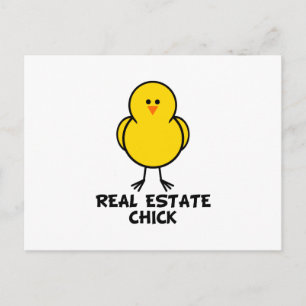 Real Estate Chick Postkarte