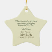 Real Estate Christmas | Budget Home Decor Retro Keramik Ornament (Hinten)