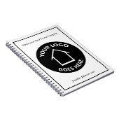 Real Estate Company Add Your Custom Logo Realtor Notizblock (Rechte Seite)