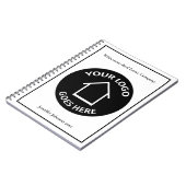 Real Estate Company Add Your Custom Logo Realtor Notizblock (Linke Seite)