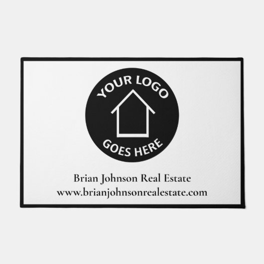 Real Estate Company Custom Business Logo Office Fußmatte (Vorderseite)