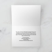 Real Estate Company Custom Logo Elegant Realtor Karte (Innenseite)