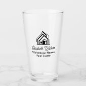 Real Estate Company Customized Realtor Logo Glas (Vorderseite)
