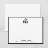 Real Estate Company Customized Realtor Logo Mitteilungskarte (Vorne/Hinten)