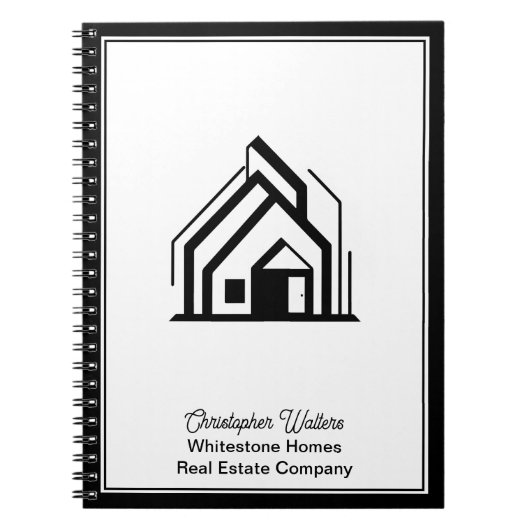 Real Estate Company Customized Realtor Logo Notizblock (Vorderseite)