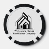 Real Estate Company Customized Realtor Logo Pokerchips (Rückseite)