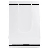 Real Estate Company Logo Custom Housewarming Mittlere Geschenktüte (Rückseite)