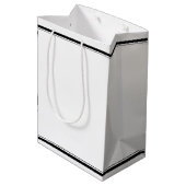 Real Estate Company Logo Custom Housewarming Mittlere Geschenktüte (Rückseite Schrägansicht)