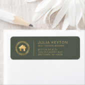 Real Estate House Logo Sage Green Return Address (Insitu)