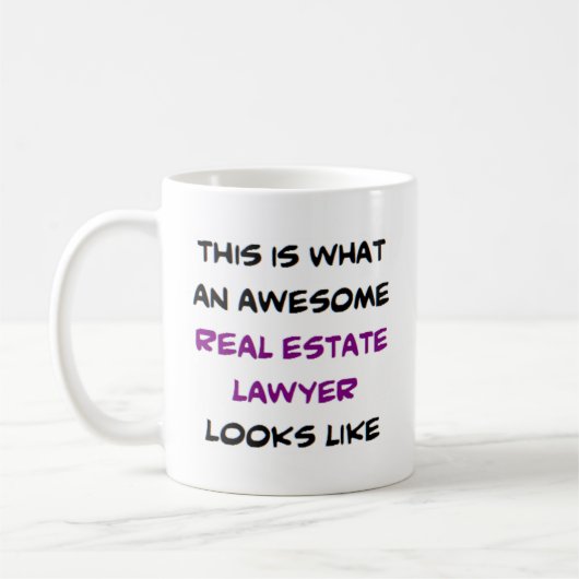 real estate lawyer, awesome kaffeetasse (Links)