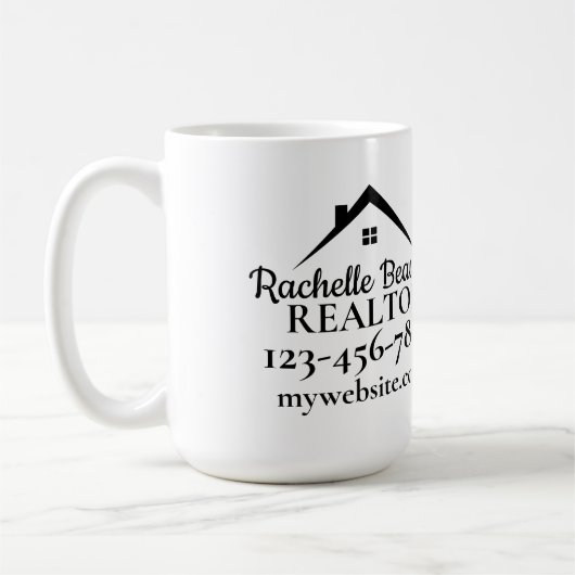 Real Estate Marketing Custom Realtor Kaffeetasse (Links)