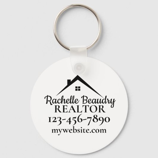 Real Estate Marketing Custom Realtor Schlüsselanhänger (Vorderseite)