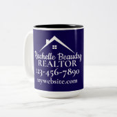 Real Estate Marketing Custom Realtor Zweifarbige Tasse (Vorderseite Links)