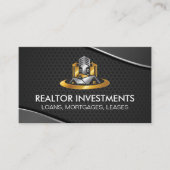 Real Estate Modern Logo | Commercial Properties Visitenkarte (Vorderseite)