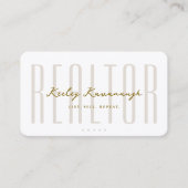 Real Estate Mortgage Realtor Sand Professional Visitenkarte (Vorderseite)