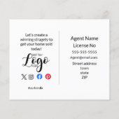 Real Estate Open House Targeting Postcards & Flyer (Hinten)