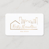 real estate professional realtor add photo QR code Visitenkarte (Vorderseite)