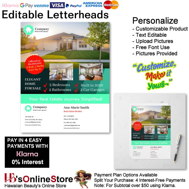 Real Estate Property Marketing Essential  Briefbogen (Real Estate Property Marketing Essential Letterhead.)